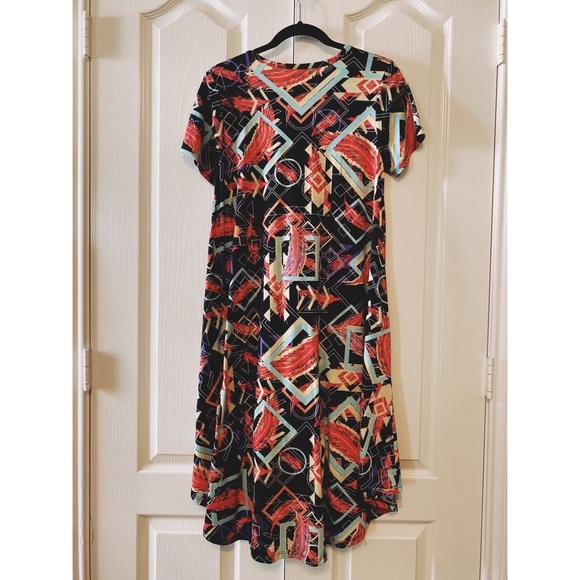 LuLaRoe Carly multicolored dress size XS - Picture 2 of 11